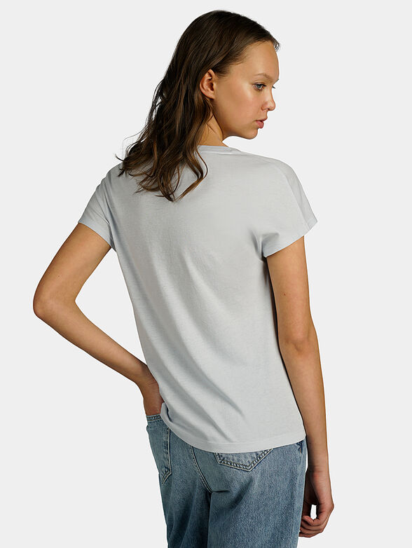 GLAMOUR Grey t-shirt with print and beads - 3