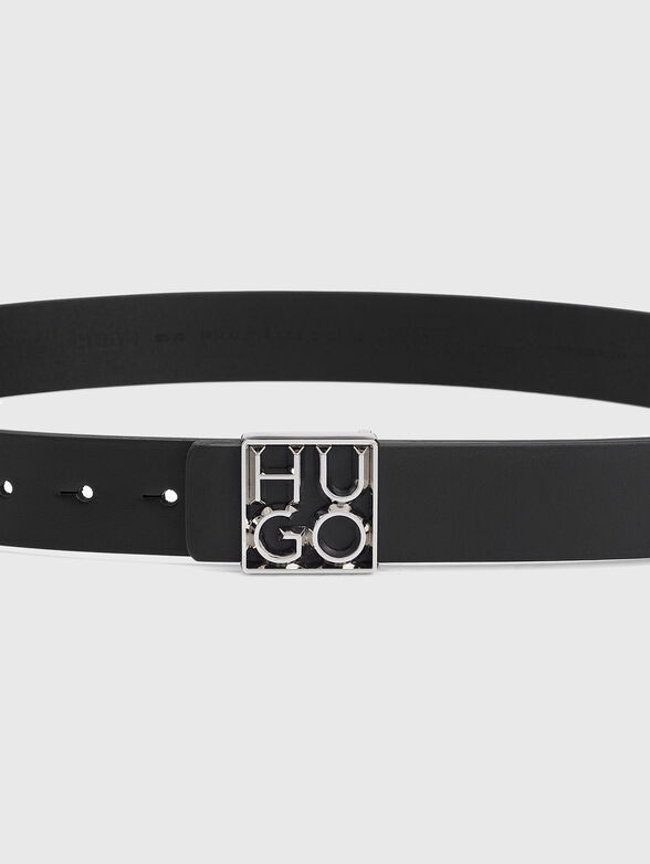 Belt with logo buckle - 4