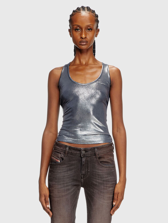 T-AMA top with metallic effect - 1