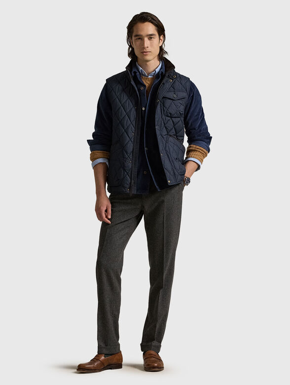 Quilted vest with pockets - 2