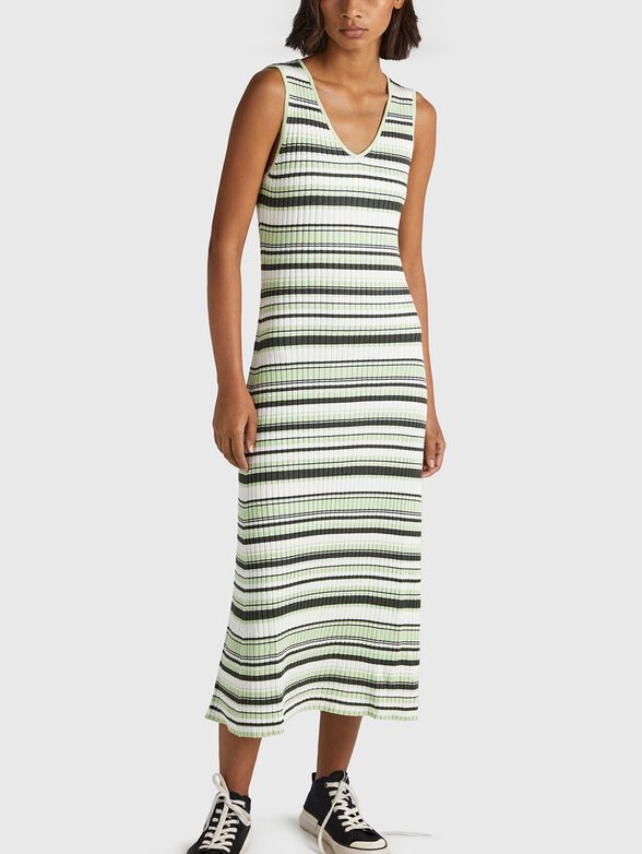 DORIS striped dress from elastic rips - 4