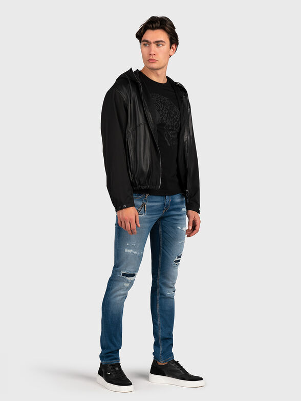 Black T-shirt with print - 2