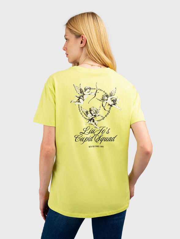 Cotton T-shirt with accent print on the back - 2