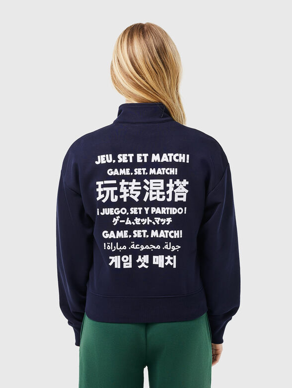 Navy zip sweatshirt - 2