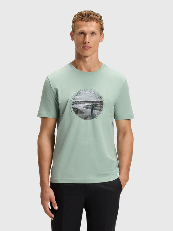 Cotton T-shirt with print - 1