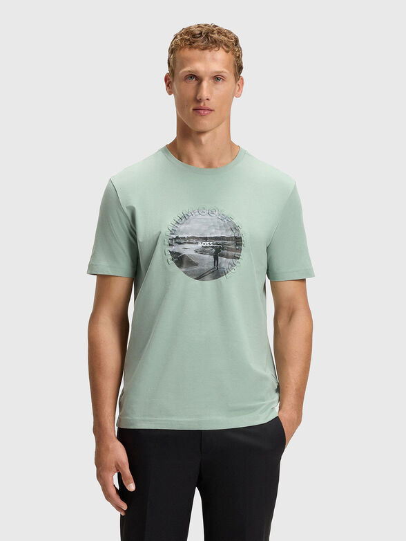 Cotton T-shirt with print - 1