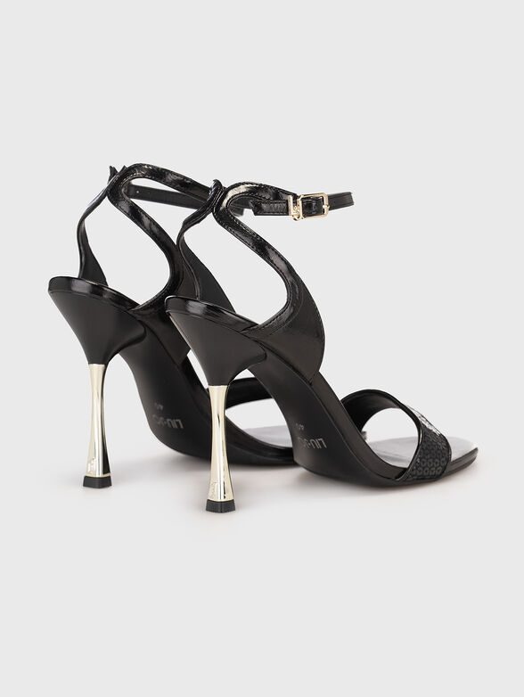 MIRIAM heel sandals with appliquéd sequins - 2