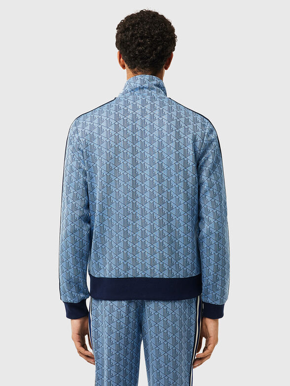 Sweatshirt with monogram print in brown - 3