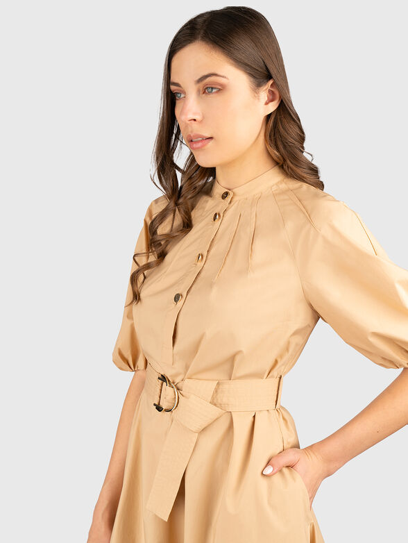 Poplin midi dress - 3