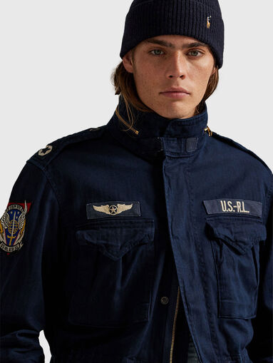 Padded jacket in dark blue - 4