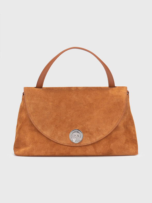 Suede bag with long strap - 1