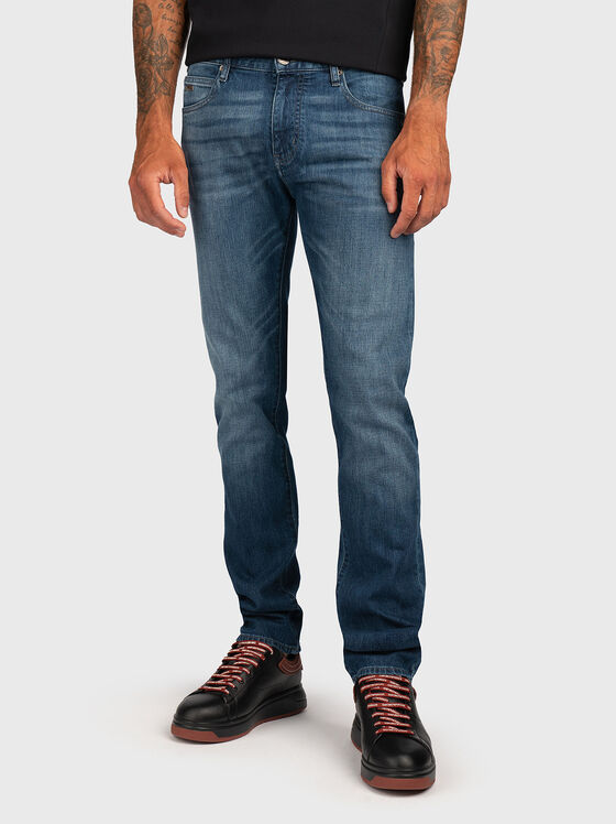 Slim jeans with worn effect - 1