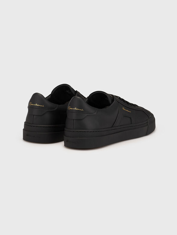 DBS3 black sports shoes with logo detail - 2