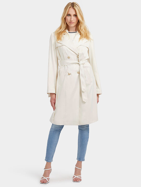 AGAPE white trench coat with belt - 2