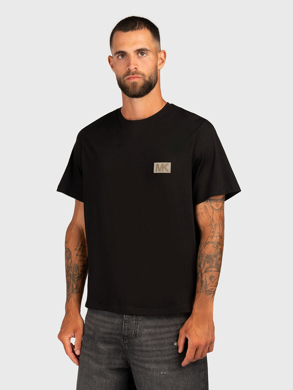 Cotton T-shirt with accent back - 1