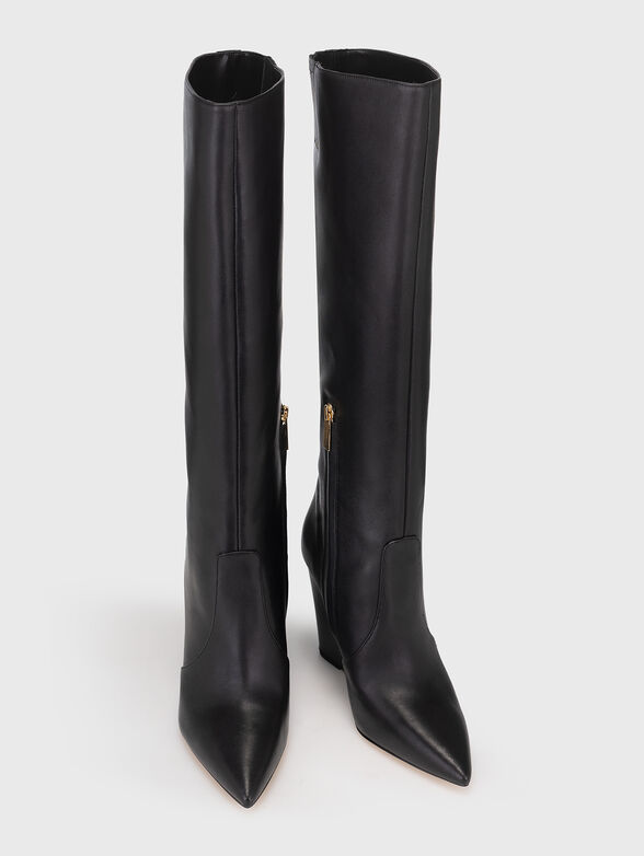 ISRA black leather boots - 6