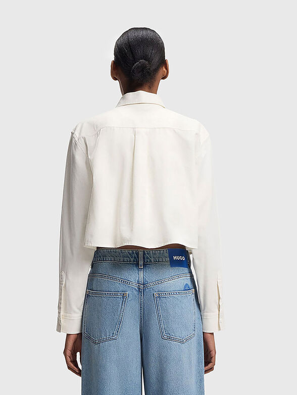 Cropped cotton shirt - 3