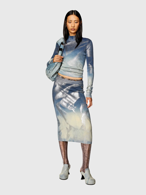 M-ILAN metallic-effect skirt  - 2