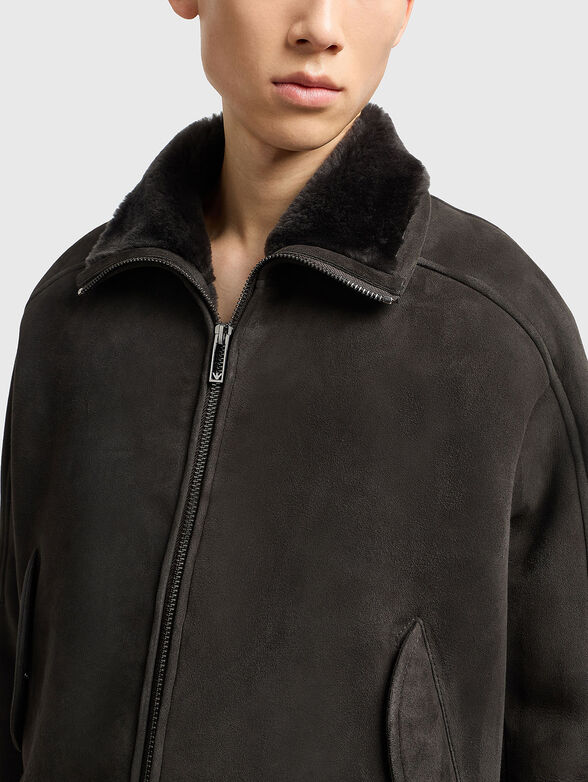 Brown suede jacket - 4