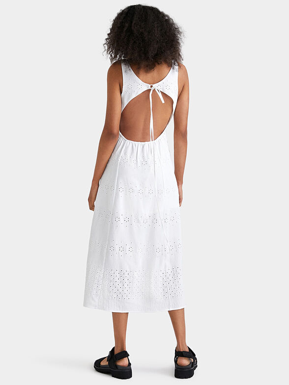 OLGA white dress with open back - 2