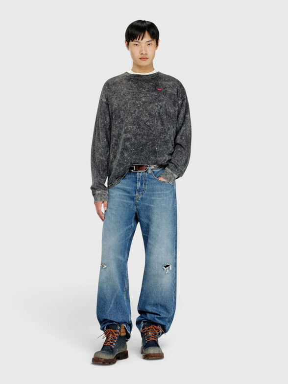 Long-sleeved blouse with logo detail - 2
