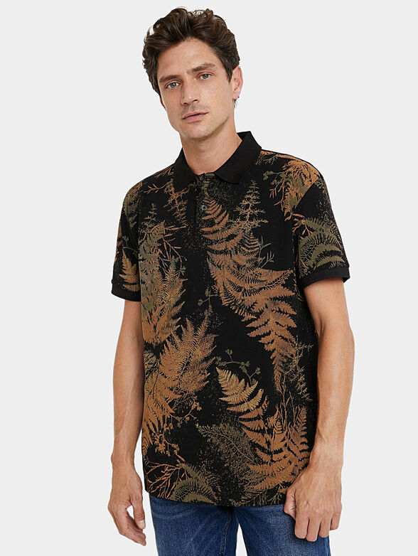 TONY Polo-shirt with tropical print - 1