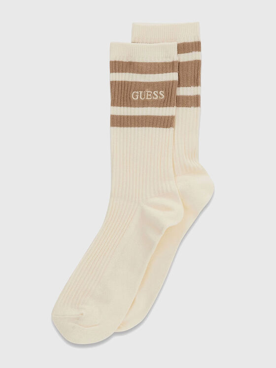Socks with contrasting logo - 1