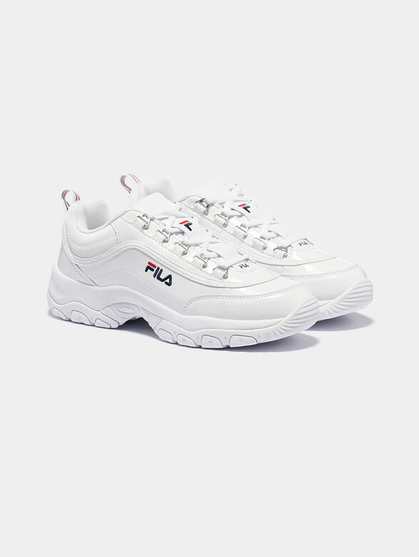 STRADA F White sneakers with glossy finish - 2