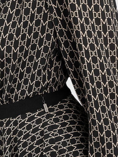 Mini dress with monogram print - 3