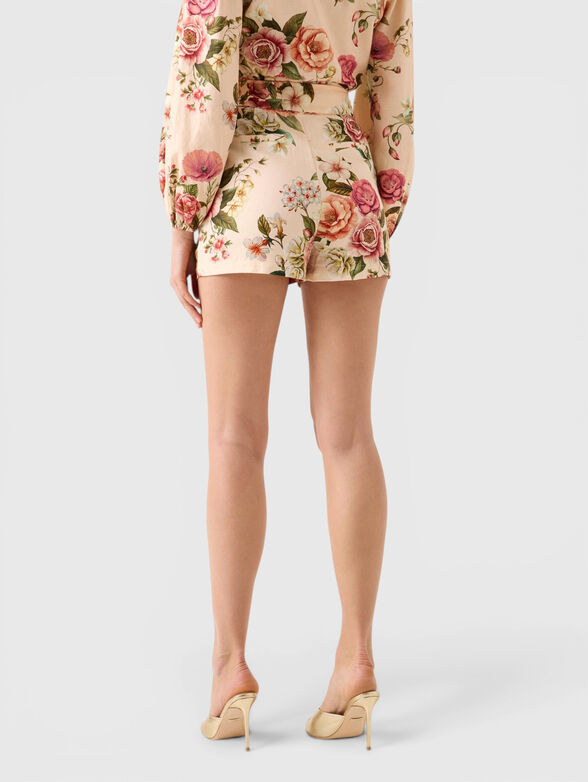 Linen-blend printed shorts - 2