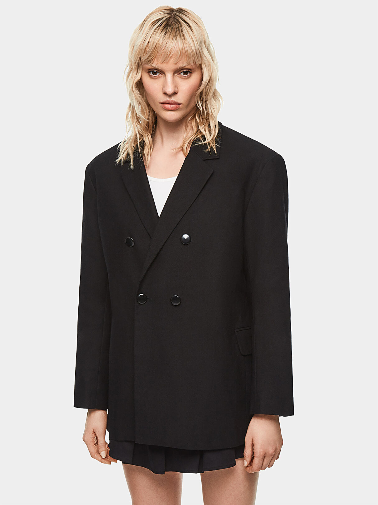 DUA LIPA X PEPE JEANS Oversized double-breasted blazer brand
