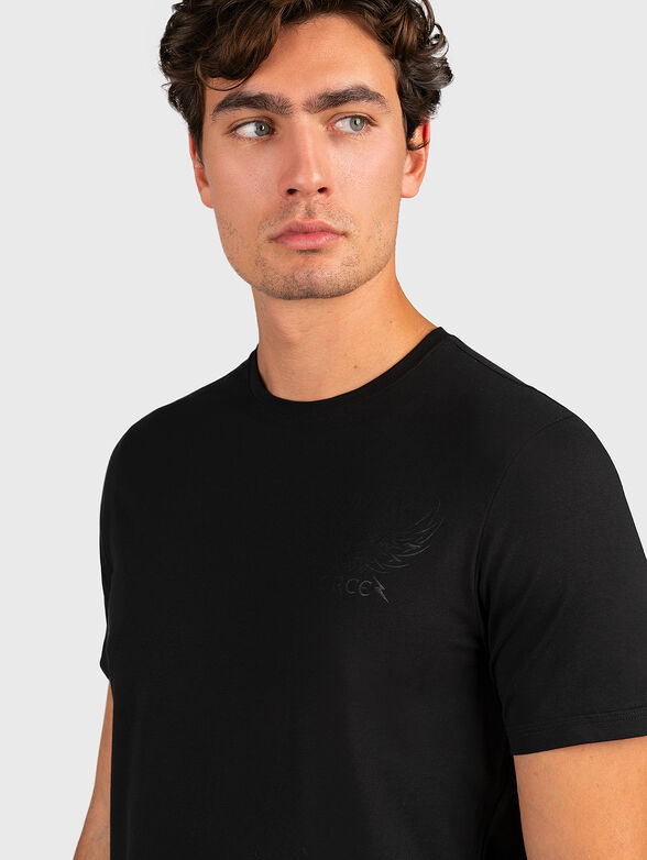 GMTS 036 black T-shirt with print on the back - 2