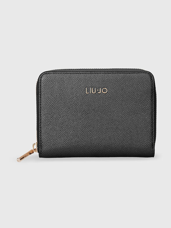 Small wallet with gold logo - 1