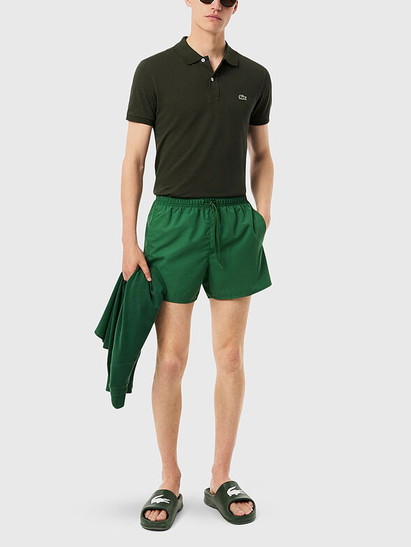 Yellow shorts with logo detail - 4