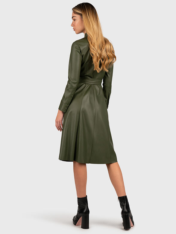 slim fit dress slacks Liu Jo Cotton Floral Dress / Green main image 0