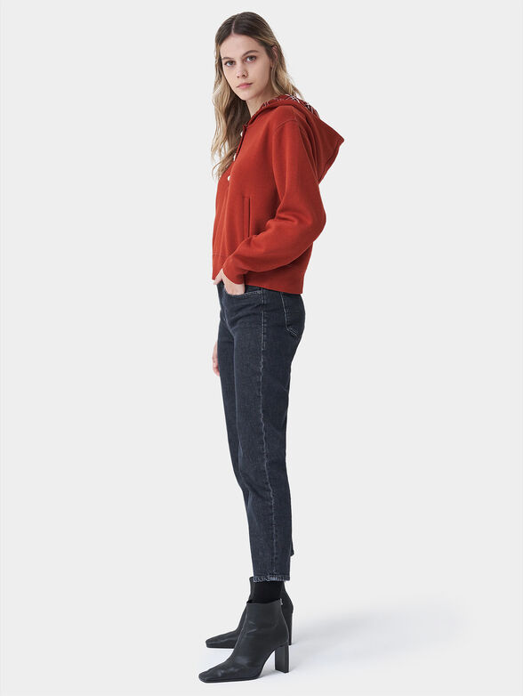 Hooded sweatshirt and accent buttons - 2