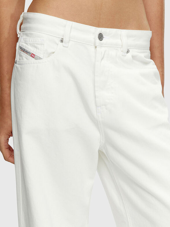 D-SIRE white jeans with wide legs  - 3