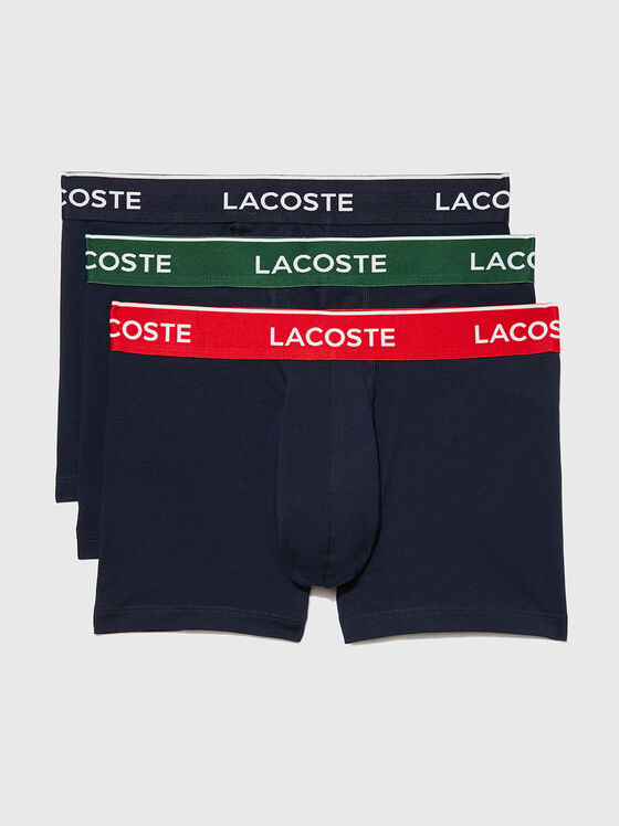 Set of three pairs of boxers with contrast tape - 1