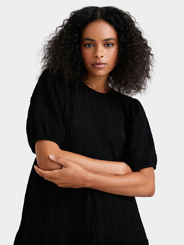 Midi black dress - 5