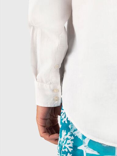 Long sleeve linen shirt - 5