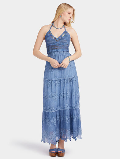 VANDA dress in blue color - 1