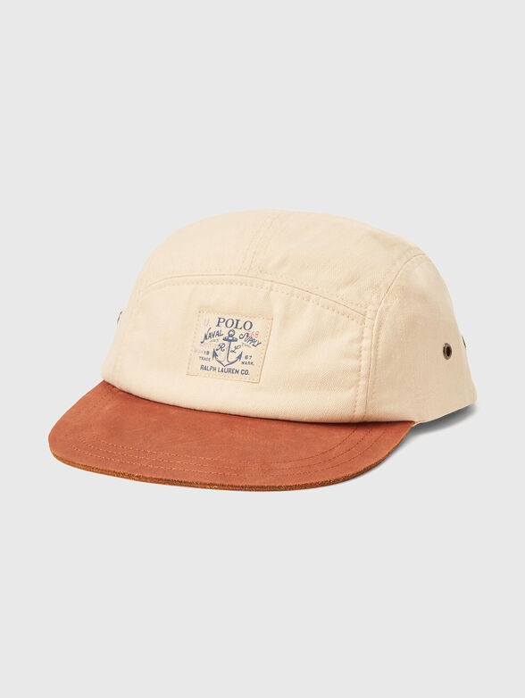 Cap with leather element  - 1