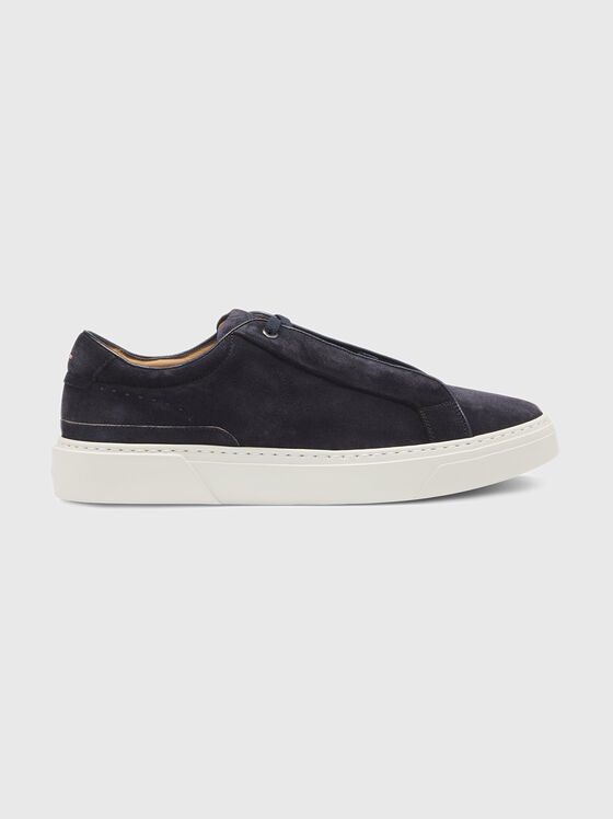 Suede shoes with logo - 1