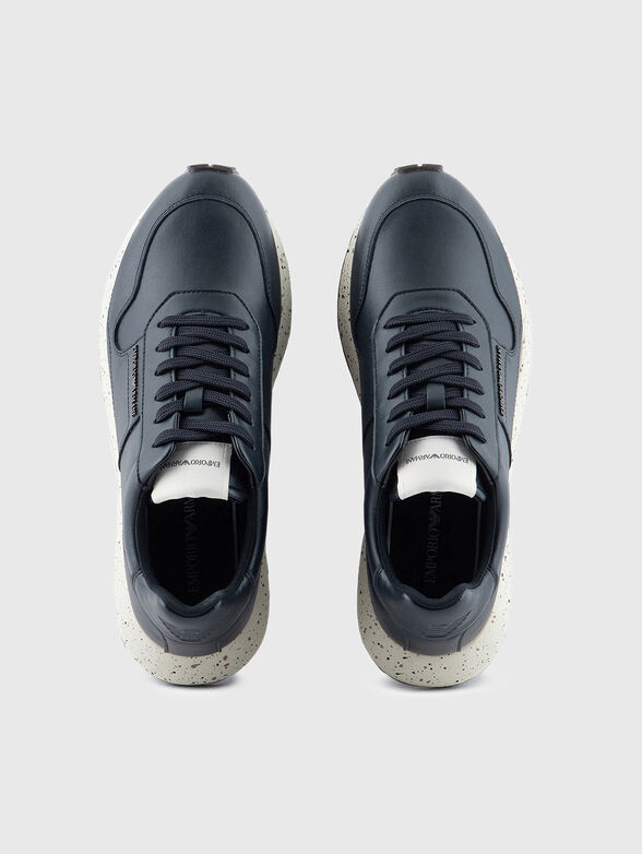 Navy blue sports shoes - 6