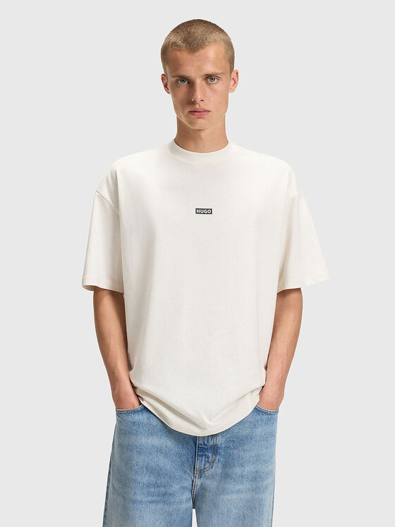 Унисекс тениска с акцентен принт - 1