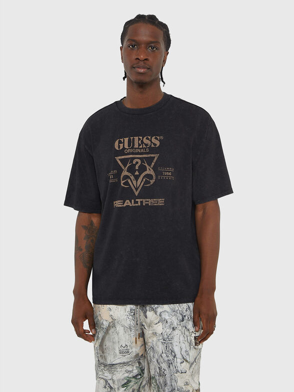 REALTREE black T-shirt with logo - 1