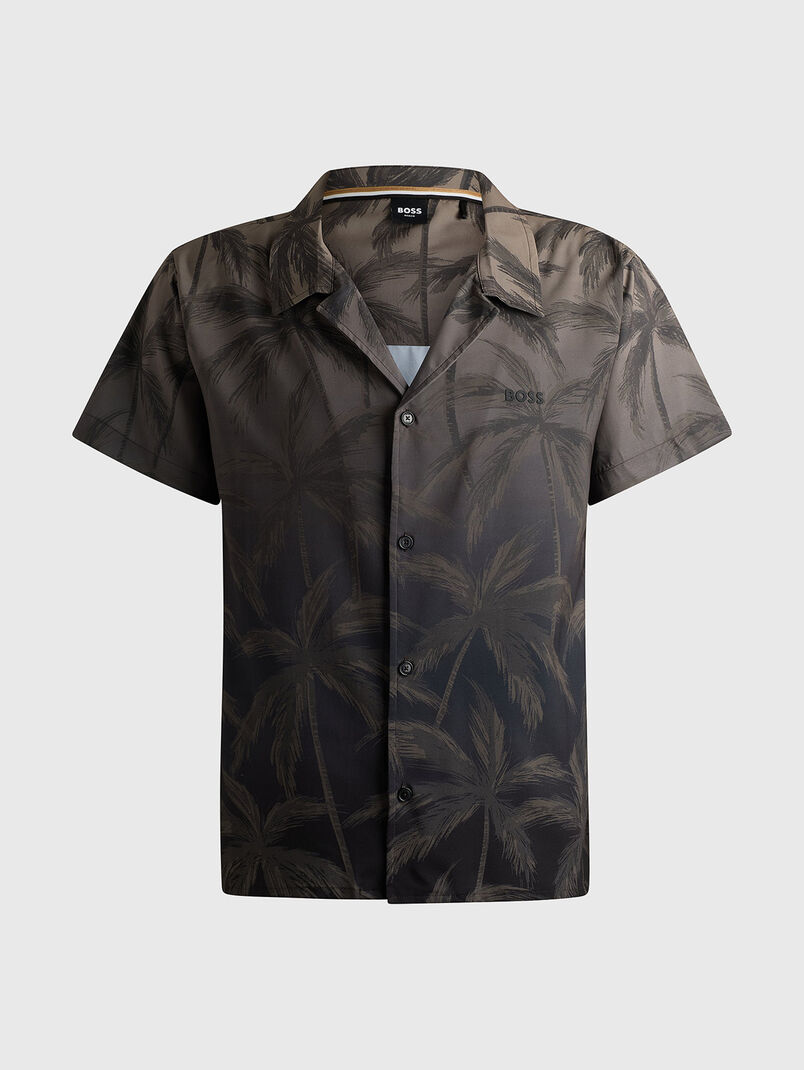 Shirt with print in blue color - 3