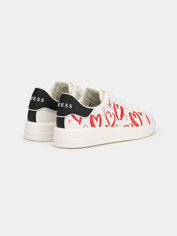 ROCKIES7 sneakers with red heart print - 3