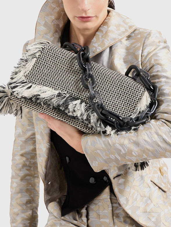 Jacquard jacket with double-breasted fastening  - 5