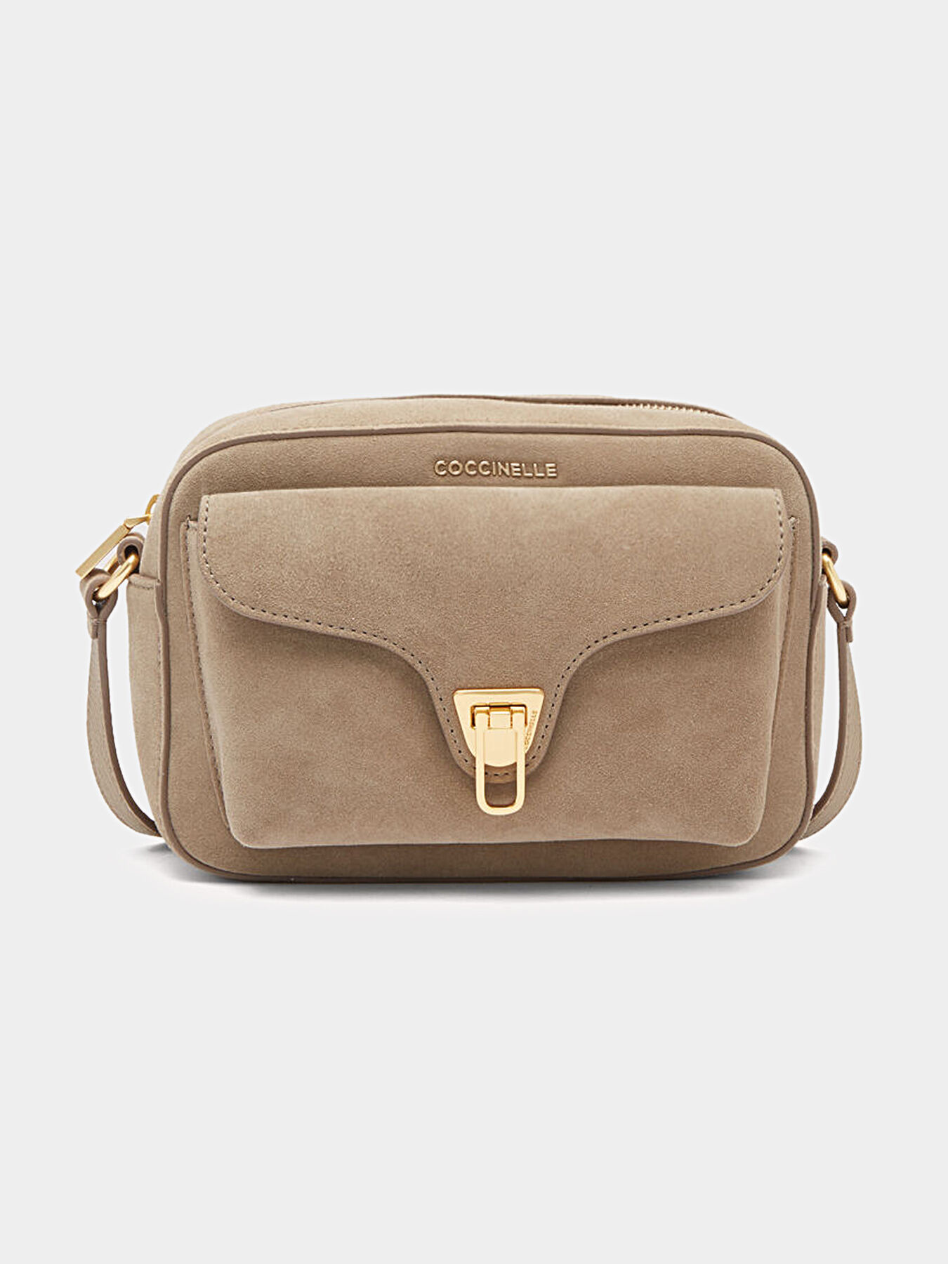 COCCINELLE BEAT Bag in beige color brand COCCINELLE Globalbrandsstore en